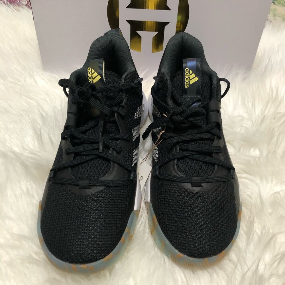 Adidas Harden Stepback 3 Mens 7.5 Basketball Shoes Black‎ Grey Carbon GY6416 NEW